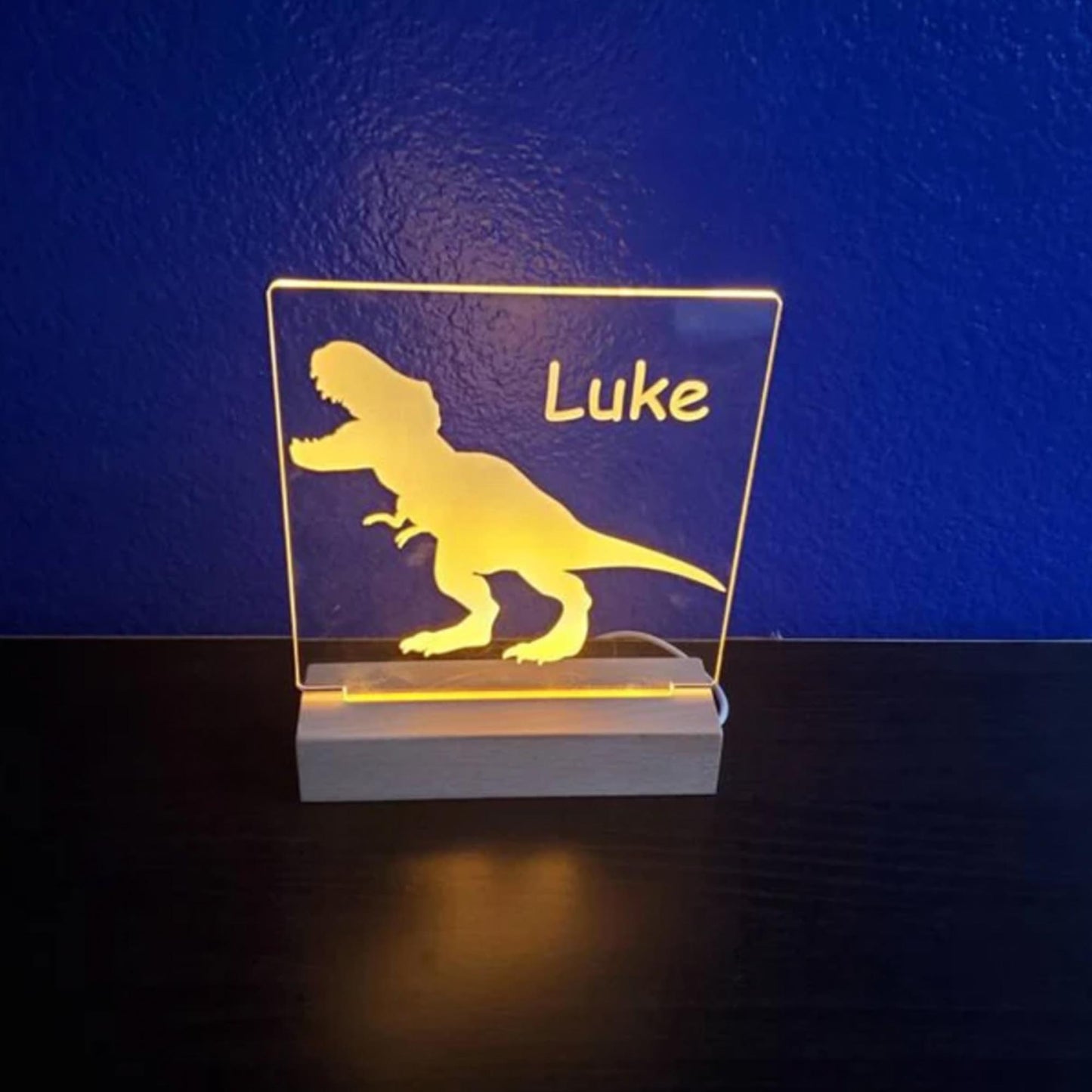 Dinosaur Personalized Kids Night Light - K&J Keepsakes