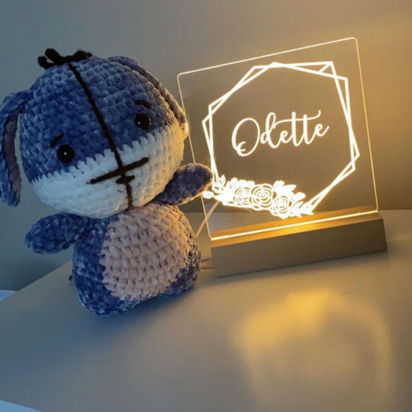 Geo Metric Personalized Night Light - K&J Keepsakes