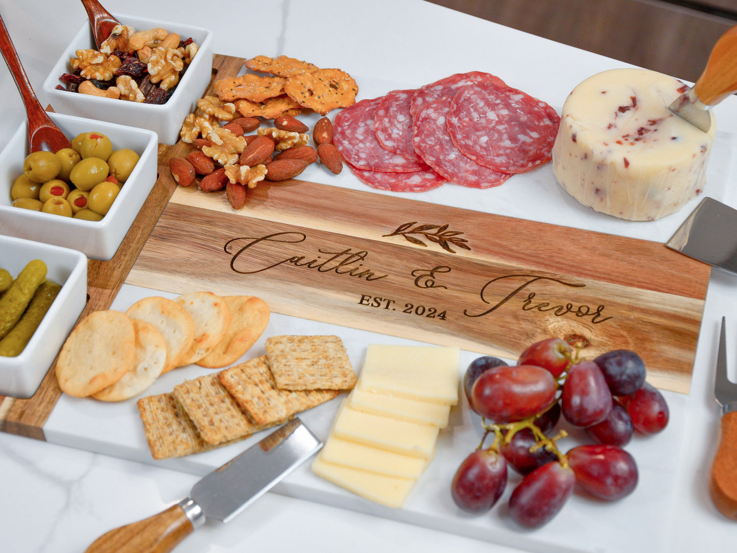 Personalized Charcuterie Board Set