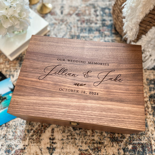 Personalized Wedding Keepsake Box