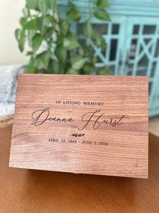 In Loving Memory Keepsake Box