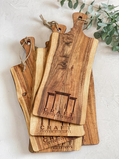 Corporate Gift Live Edge Cutting Board