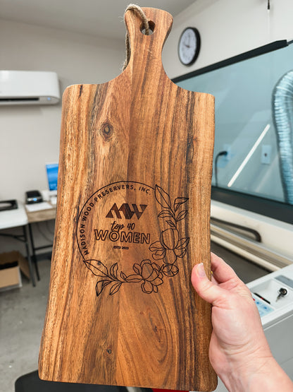 Corporate Gift Live Edge Cutting Board