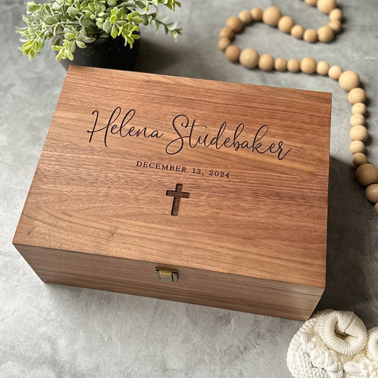 Baptism Baby Keepsake Box