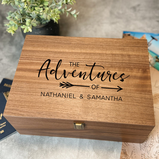 Travel Adventure Memory Keepsake Box