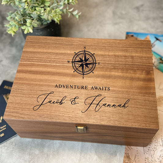 Personalized Adventure Awaits Keepsake Box