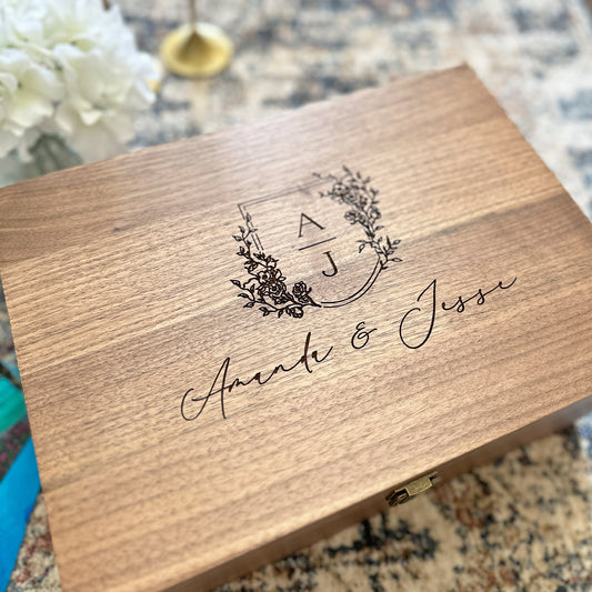 Personalized Anniversary Gift Keepsake Box