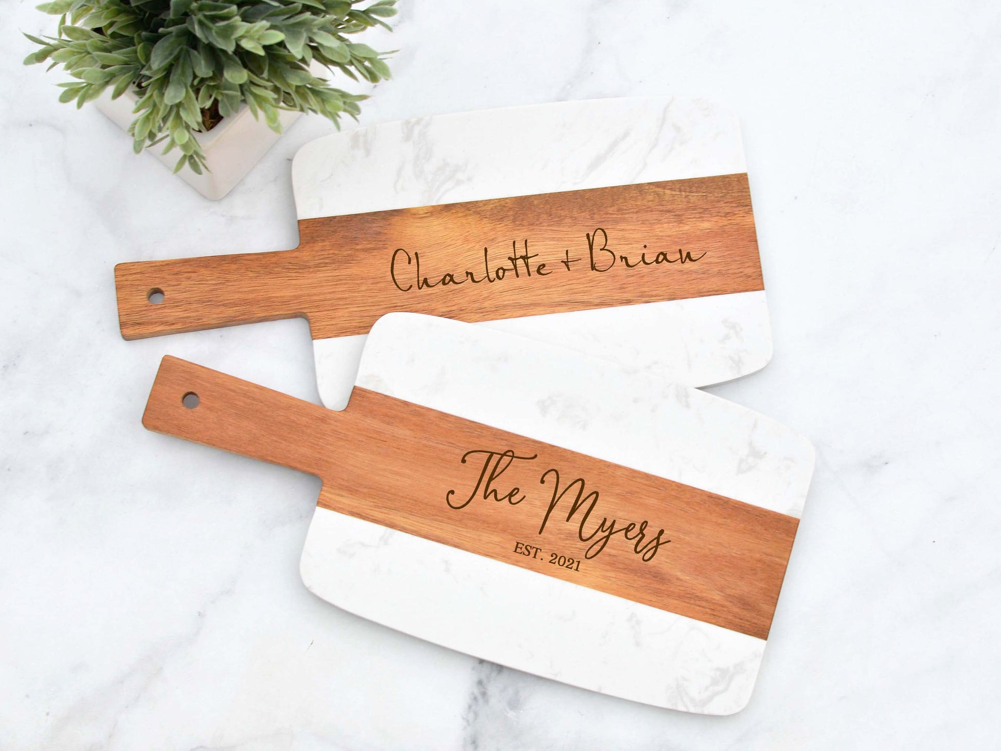 Marble Wood Charcuterie Board, Wedding Gift, Gift for Couple, Anniversary Gift, Housewarming Gift, Engagement Gift, Bridal Shower Gift