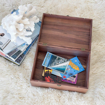 Personalized Walnut Keepsake Box, Wedding Memory Box, Wedding Keepsake Box, Anniversary Gift, Bridal Shower Gift, Gift For Couple