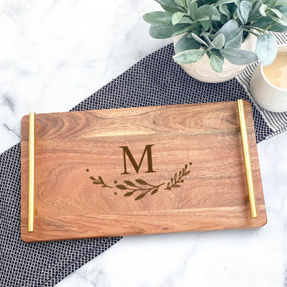 Wooden Serving Tray - K&J Keepsakes