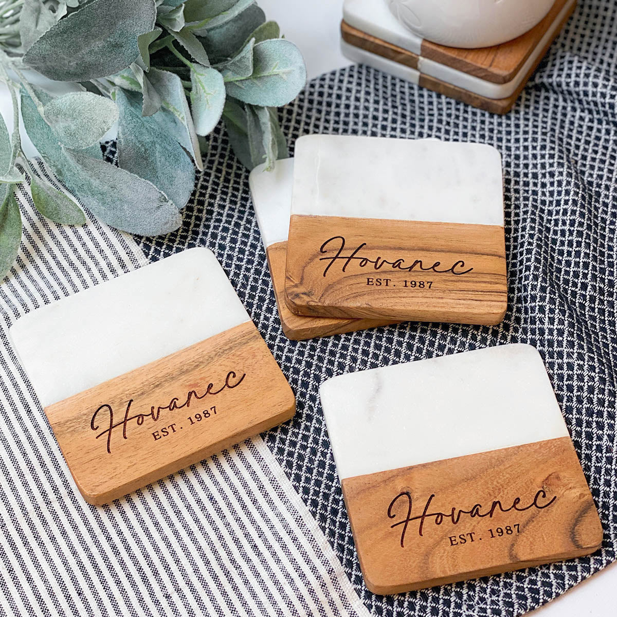 Personalized Coasters: Set of 4