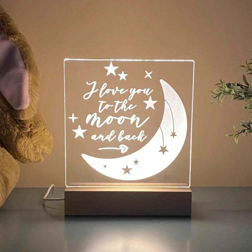 Love You To The Moon Night Light - Stamp Nouveau
